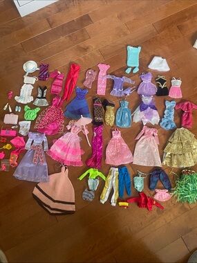Vintage Barbie Mixed Doll Clothes Accessories large lot